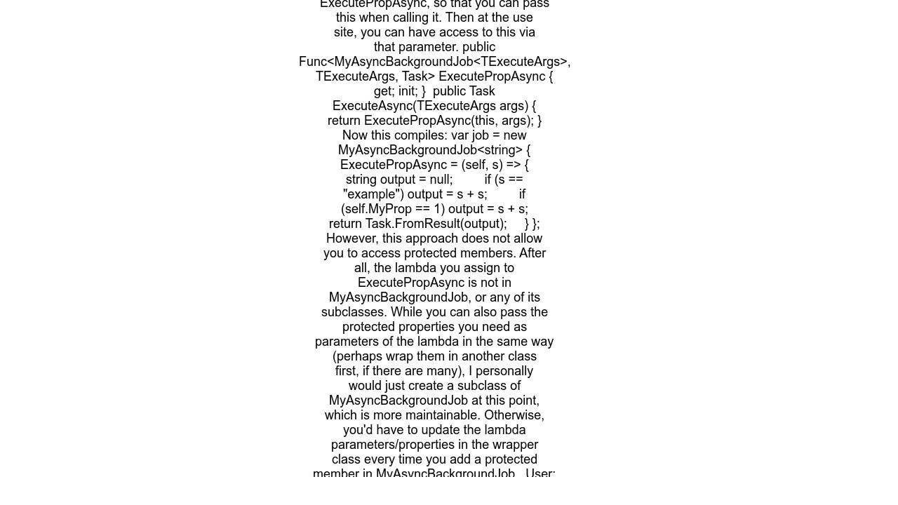 Refer to the properties of ancestors when instantiating and extending a class "in one shot&quo
