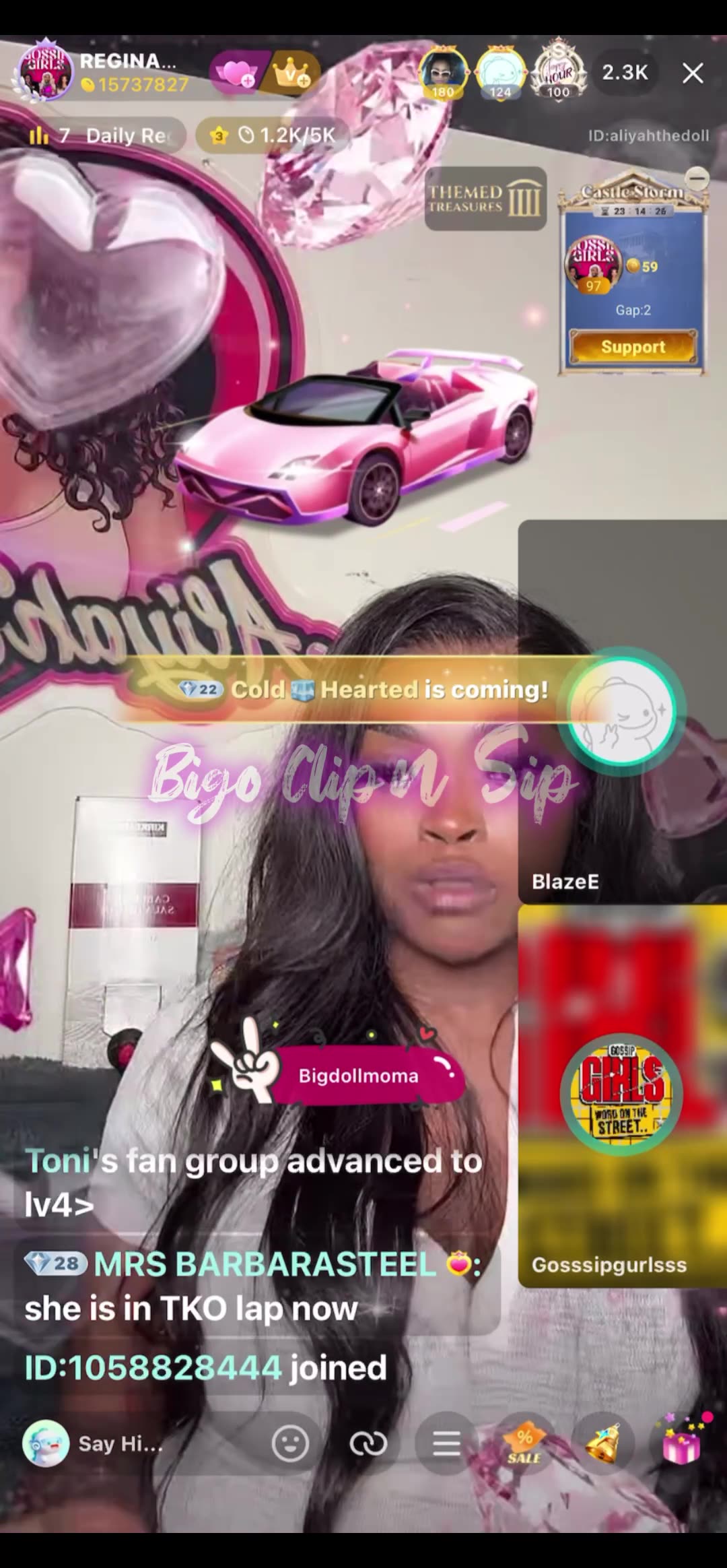 Liyah emotional about life n bigo crashing on her in the past 10/2/25 #bigoclipandsip