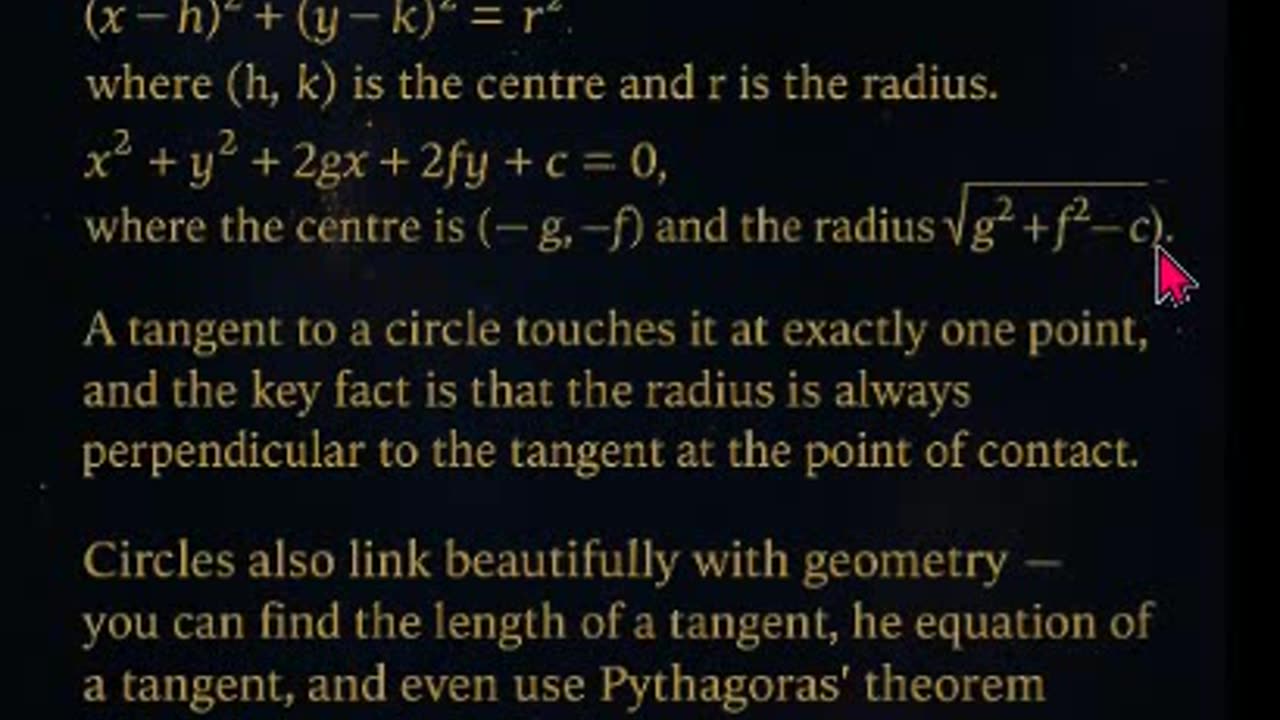 Circles Explained — Equation, Tangent & Geometry Links