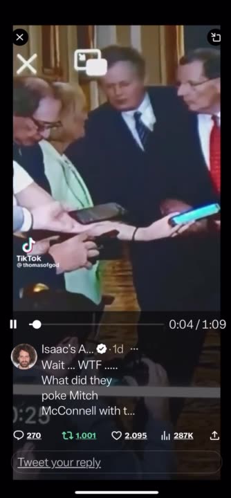 WHAT DID THAT STRANGE WOMAN POKE MITCH MCCONNELL WITH