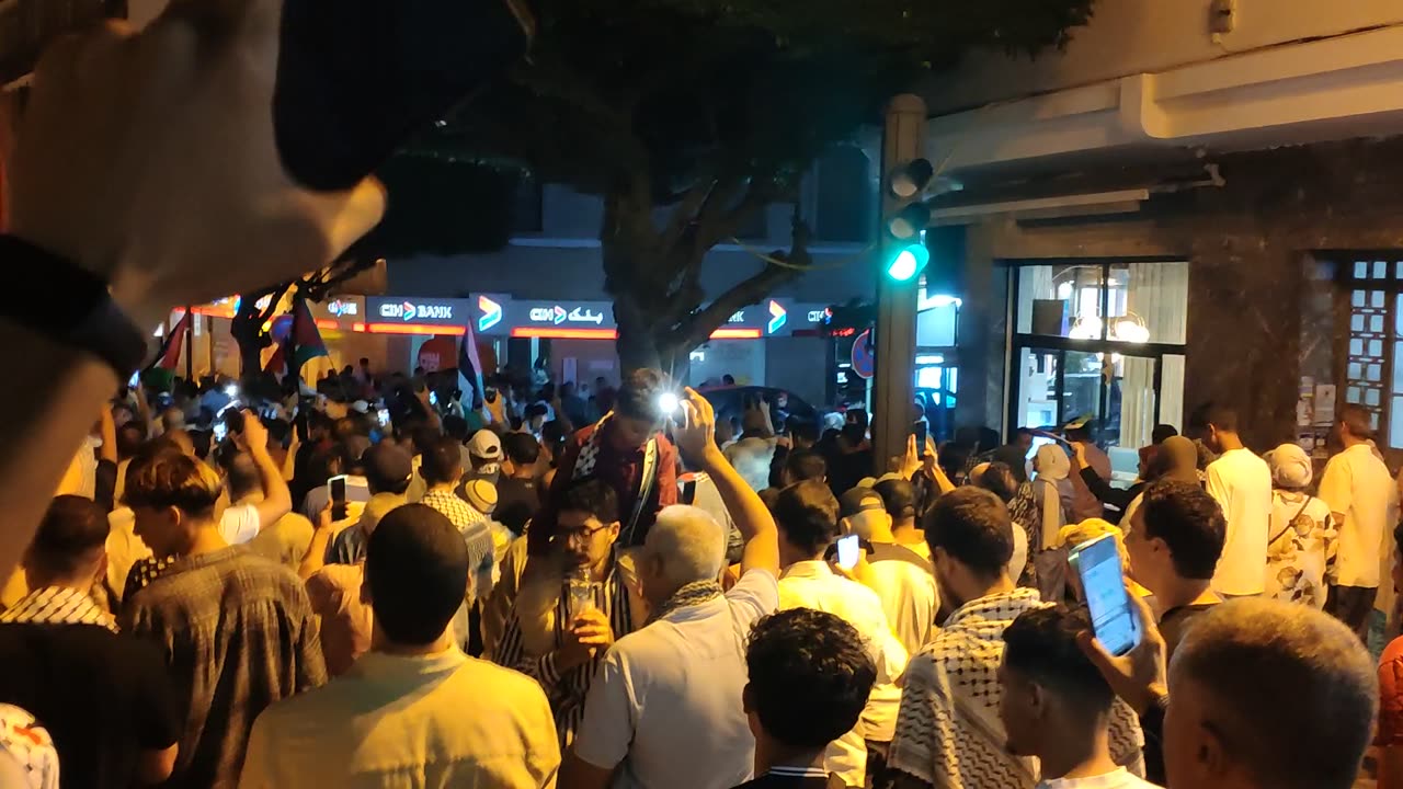 مسيرة شعبية مسيرة الصمود لكسر الحصار عن غزة من طنجة 27 09 2025 قطاع غزة تحت النار