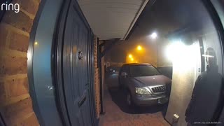 Invader, appearing high on drugs, wandering around Crawley trying to get into people's homes