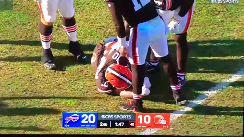 Browns RB Injury play