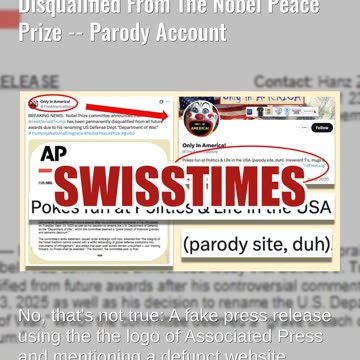 Fact Check: Fake Press Release Claimed Trump Was Permanently Disqualified From The Nobel Peace Prize