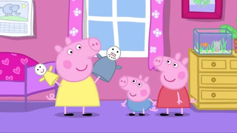 Peppa Pig Learns how to Make A Puppet Show 🎭