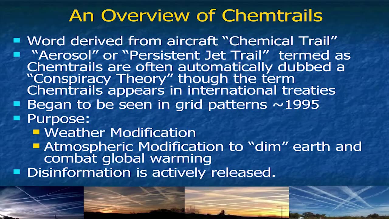 Matt Landman presents on Chemtrails & Geoengineering