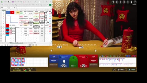 Manually manipulating the MM to recover faster and win some units. #baccarat