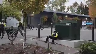 Just look at this, look at these stations setup for Portland ICE protesters