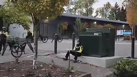 Just look at this, look at these stations setup for Portland ICE protesters