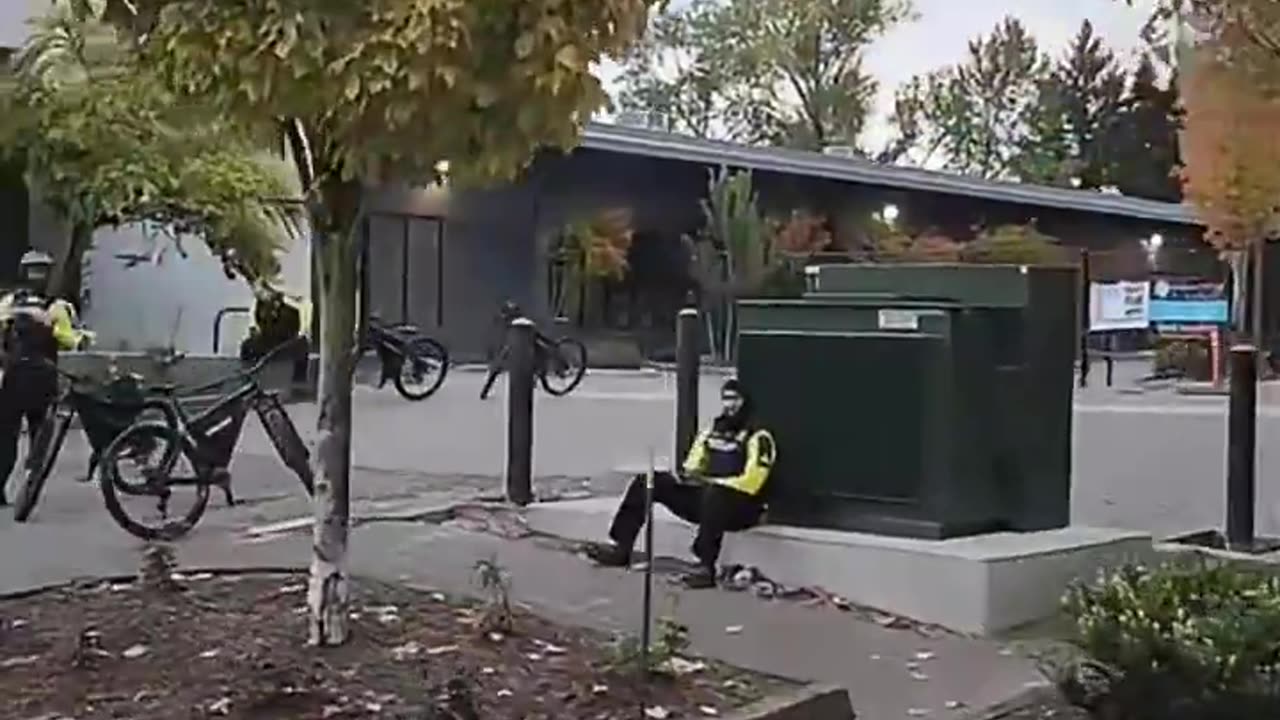 Just look at this, look at these stations setup for Portland ICE protesters