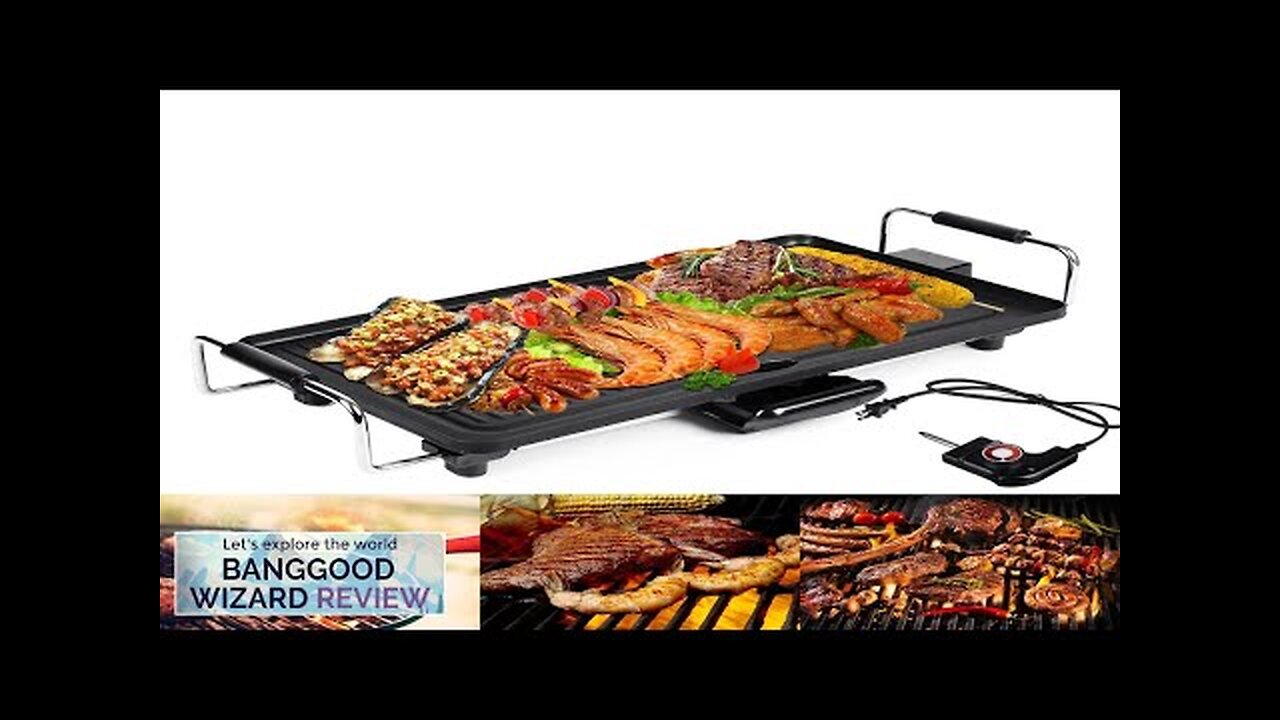 1200W Non-Stick Smokeless BBQ Grill Pan Electric Barbeque Stove Outdoor Camping Picnic Review