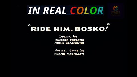 🤠 Ride Him, Bosko (1932) — In Real Color