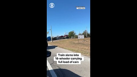 Train slams 18 wheeler in Texas carrying cars