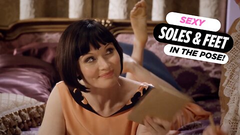 Essie Davis Soles & Feet in the Pose