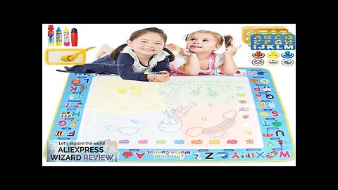 100x80CM Magic Water Drawing Mat with Reusable Magic Pens Drawing Board Toy Review