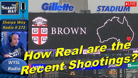 Sharpe Way Radio # 272:🎙️How Real are the Recent Mass Shootings? LIVE WYSL Call-In Show!