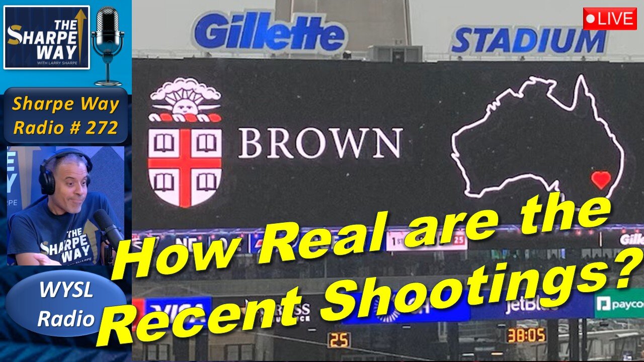 Sharpe Way Radio # 272:🎙️How Real are the Recent Mass Shootings? LIVE WYSL Call-In Show!
