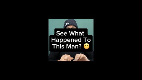 What Happened To This Man? 👨