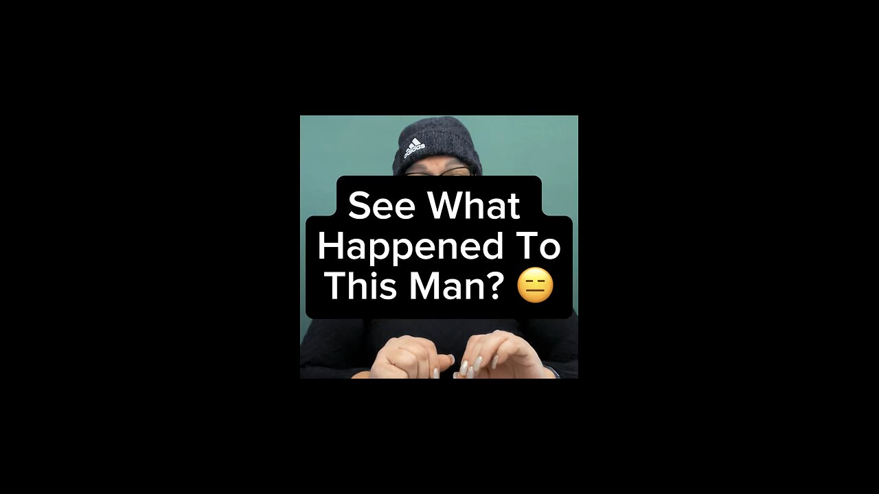 What Happened To This Man? 👨