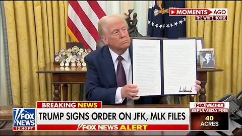 Trump Signs Executive Order Declassifying JFK, RFK, MLK Files