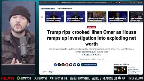 Ilhan Omar UNDER INVESTIGATION For MASSIVE Wealth, Trump Says FRAUD | Tim Pool