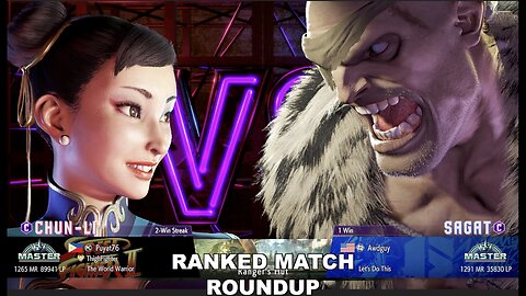 Kuya Kalbo SF6 Ranked Match Roundup. Chun Li Master Rank [Hori Fight Stick]