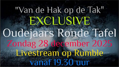 "Hak Op De Tak" Oudejaars Ronde Tafel - Zondag 28 december 2025