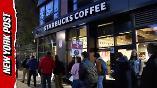 Starbucks workers kick off 65-store US strike on company's busy Red Cup Day