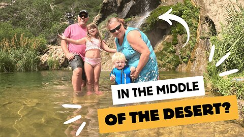 A Secret Waterfall Near Carlsbad, NM | Family RV Adventure