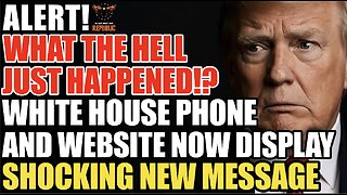Alert! What the Hell Just Happened!? White House Phone Lines & Website Display Shocking New Message