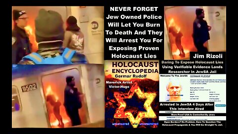 NY Police Arrest Holocaust Hoax Author Germar Rudolf And Let Woman Burn Alive Jim Rizoli Victor Hugo