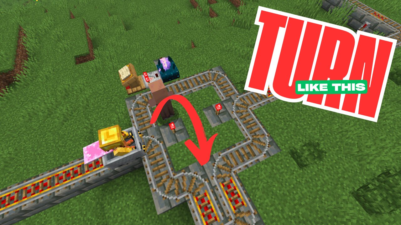 How to Switch Minecart Tracks on the Go (Tutorial)