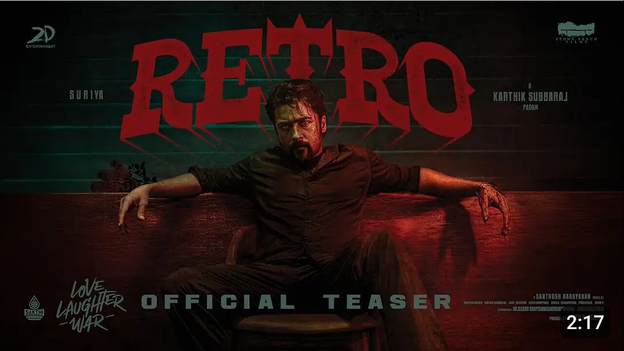 RETRO - Title Teaser | Surya | Karthik Subbaraj | Pooja Hegde | Santhosh Narayanan