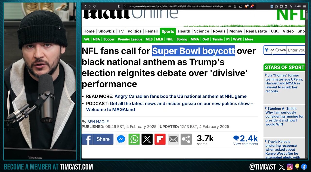 NFL Faces SUPER BOWL BOYCOTT Over Black National Anthem, Trump To Attend, NFL NUKES 'End Racism'