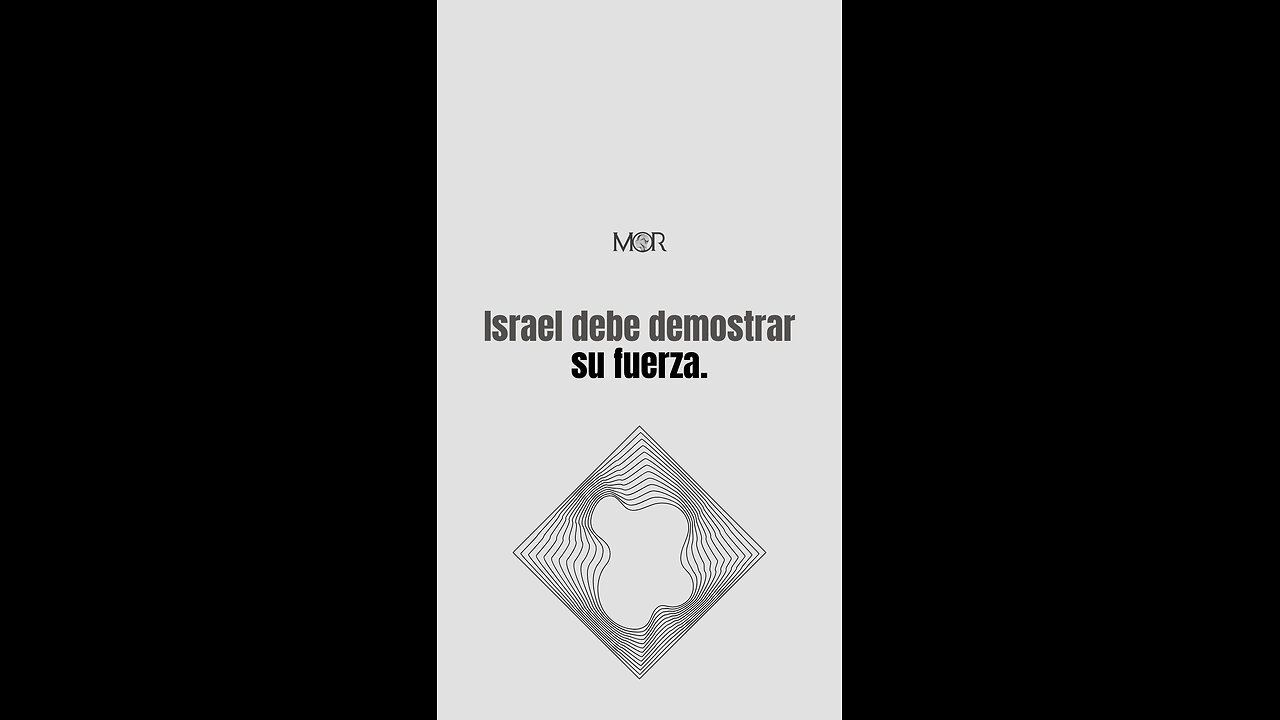 Israel Debe Demostrar su fuerza