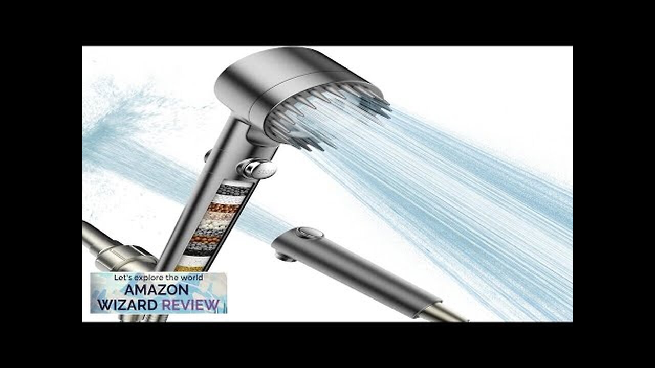 Filtered Shower Head with Handheld High Pressure Water Flow and ...