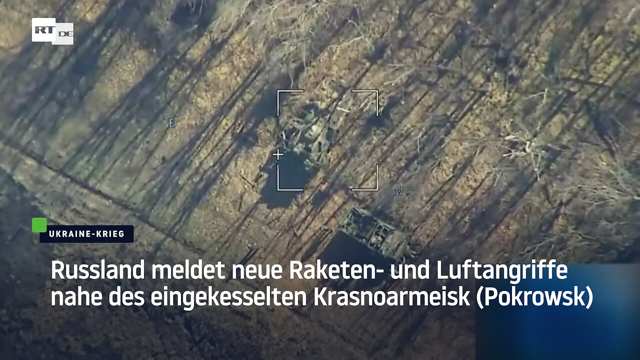 Russland meldet neue Raketen- und Luftangriffe nahe des eingekesselten Krasnoarmeisk (Pokrowsk)