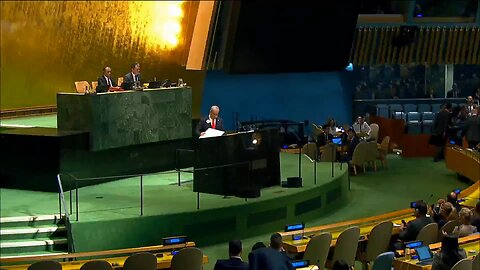 Delegations are leaving the hall ahead of Netanyahu's speech at the UN.