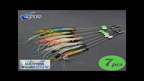 3pcs/7pcs Shrimp Lures Fishing Lures Artificial Fishing Bait Isca Artificial Ascesorios Review