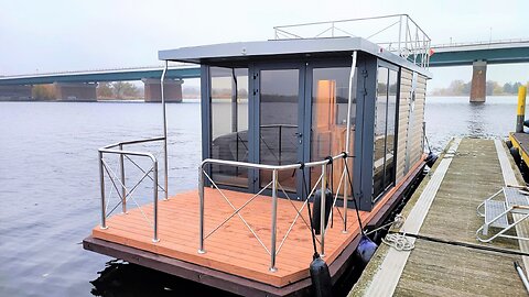 Houseboat Campi 400 Floating House with Extra Side Deck Houseboaodra Floating Apartment