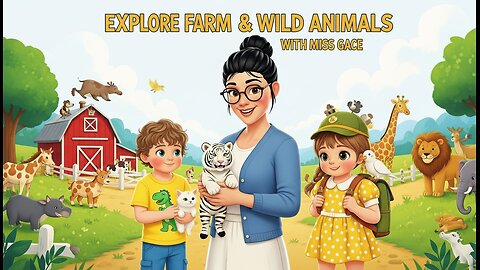 Explore Farm Animals & Wild Animals with Miss Grace – Facts, Sounds & Songs