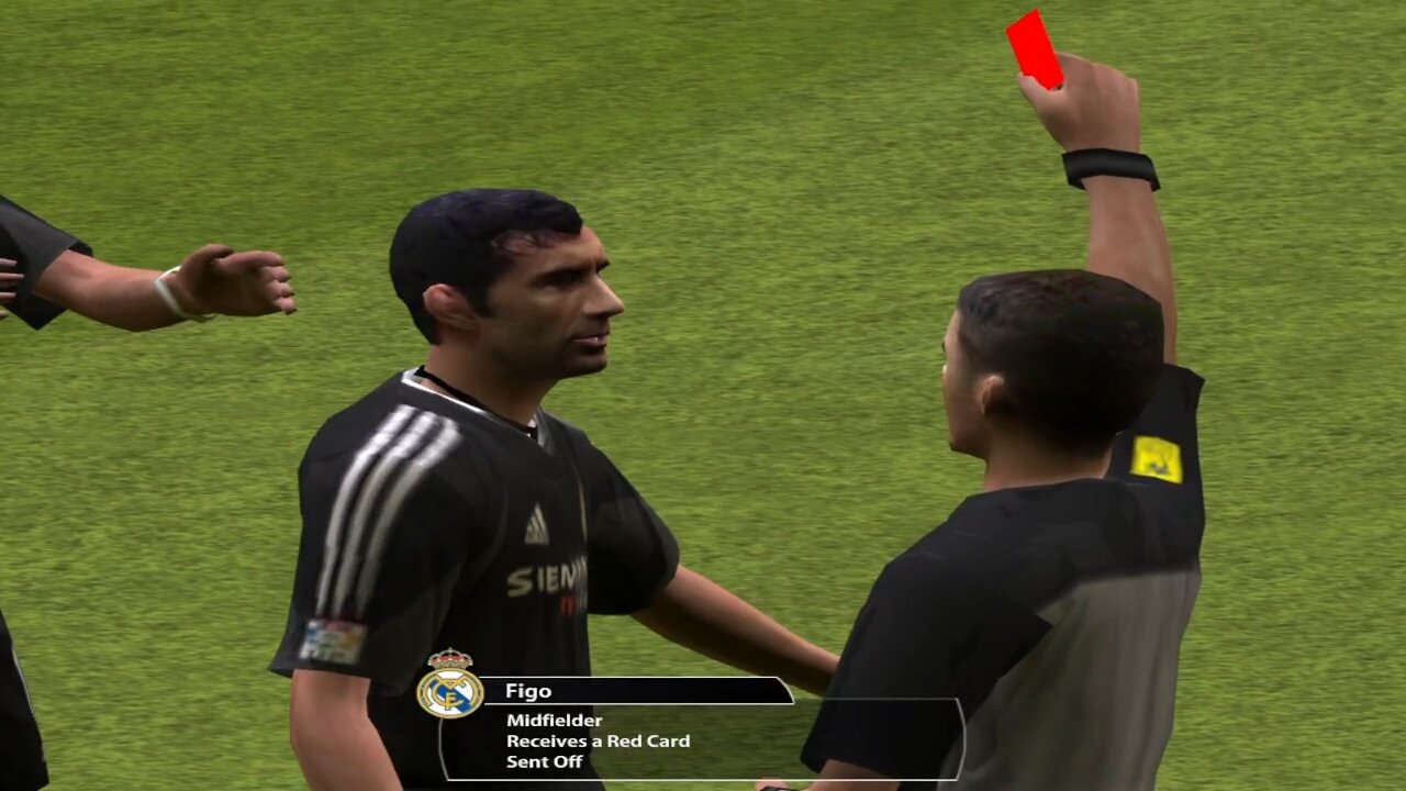 Luis Figo Red Card Vs Atletico Madrid | FIFA 2005