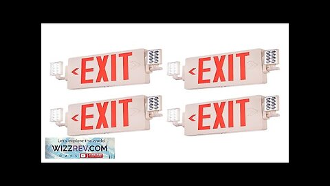 VEVOR LED Exit Sign with Emergency Lights Two Heads Emergency Exit Light Review