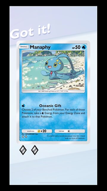 Pokémon TCG Pocket Manaphy 2nd Wonder Pick Unlock