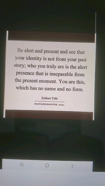 be alert and present