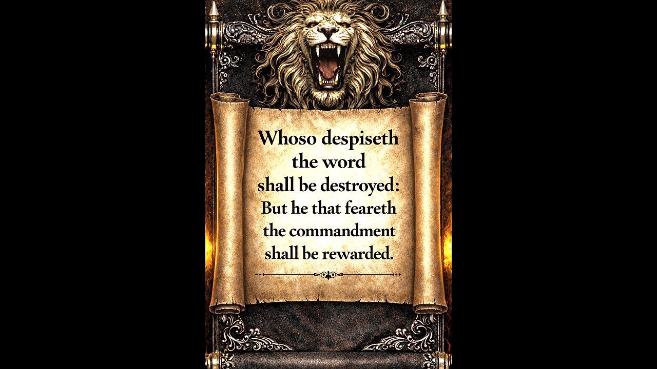 Whoso despiseth the word