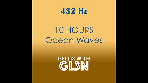 10 Hours Ocean Waves + Meditation Music IV | relaxwithgl3n | No Ads, Black Screen