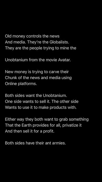 The moral of the story is the Na’avi