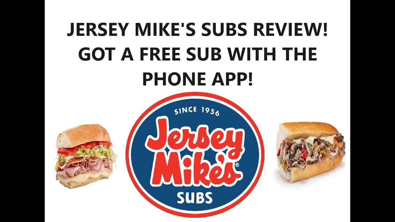 🥪JERSEY MIKE'S SUBS REVIEW! GOT A FREE SUB WITH THE PHONE APP!