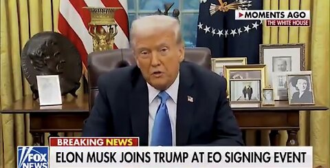 TRUMP❤️🇺🇸🥇🪽ELON MUSK SPEAK🤍🇺🇸🏅🪽📑✍️AT EXECUTIVE ORDER EVENT💙🇺🇸🏅🪽🏛️⭐️